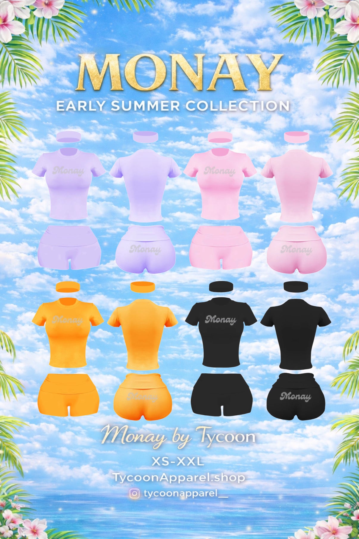 Monay Short Rhinestone Sets